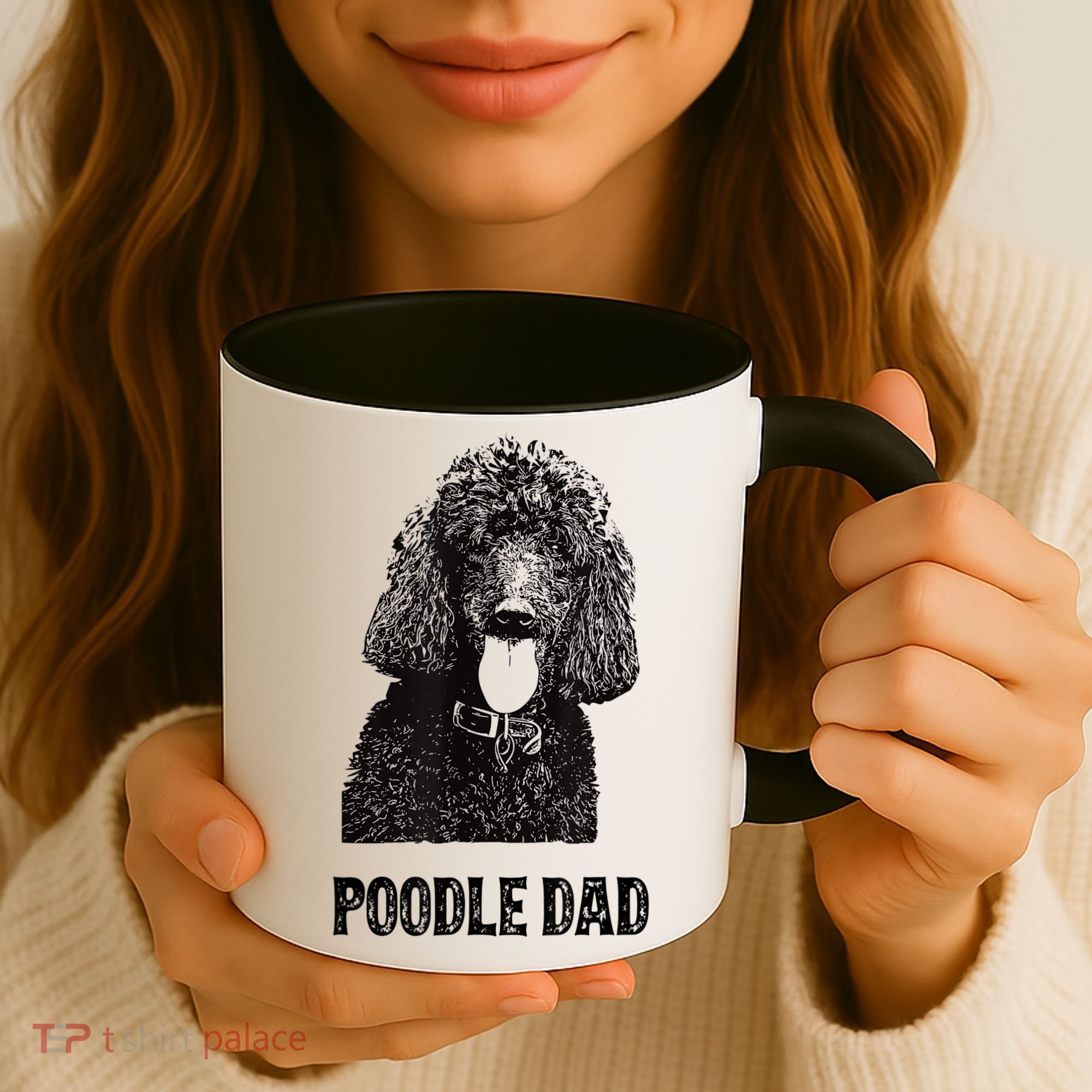 Mens Poodle Dad Standard Poodle Dad Coffee Mug