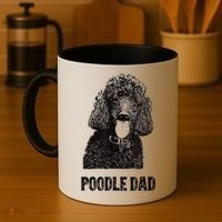 Mens Poodle Dad Standard Poodle Dad Coffee Mug thumb 4