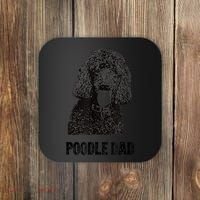 Mens Poodle Dad Standard Poodle Dad Coaster thumb 0