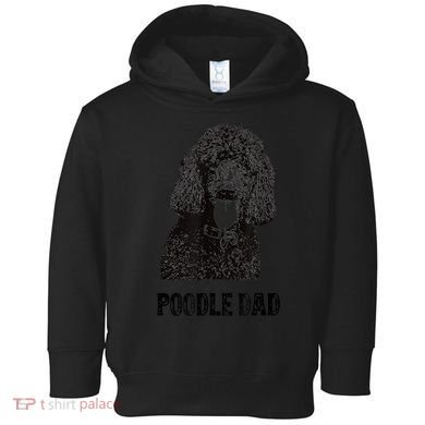 Mens Poodle Dad Standard Poodle Dad Toddler Hoodie