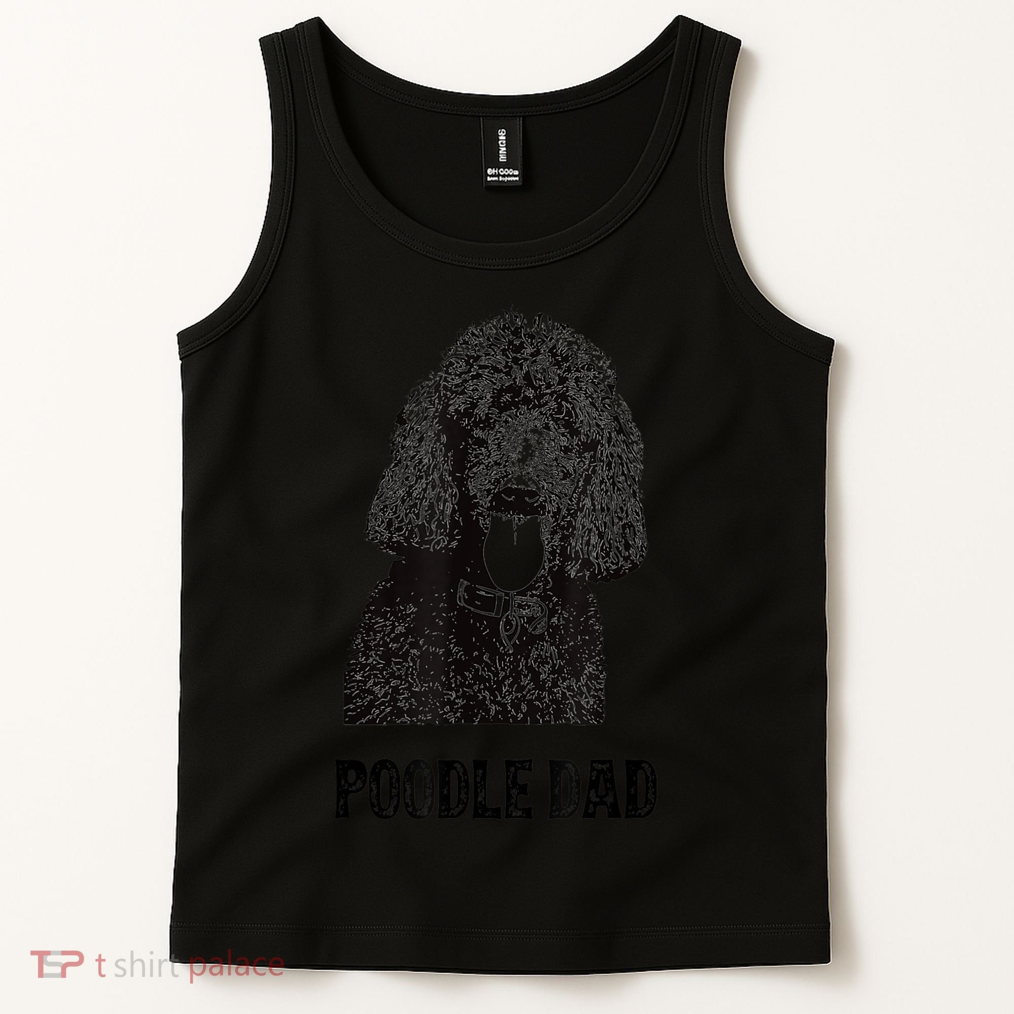 Mens Poodle Dad Standard Poodle Dad Tank Top