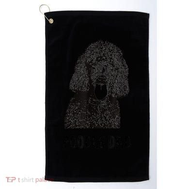 Mens Poodle Dad Standard Poodle Dad Golf Towel