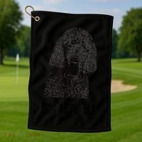 Mens Poodle Dad Standard Poodle Dad Golf Towel thumb 1