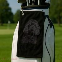Mens Poodle Dad Standard Poodle Dad Golf Towel thumb 2