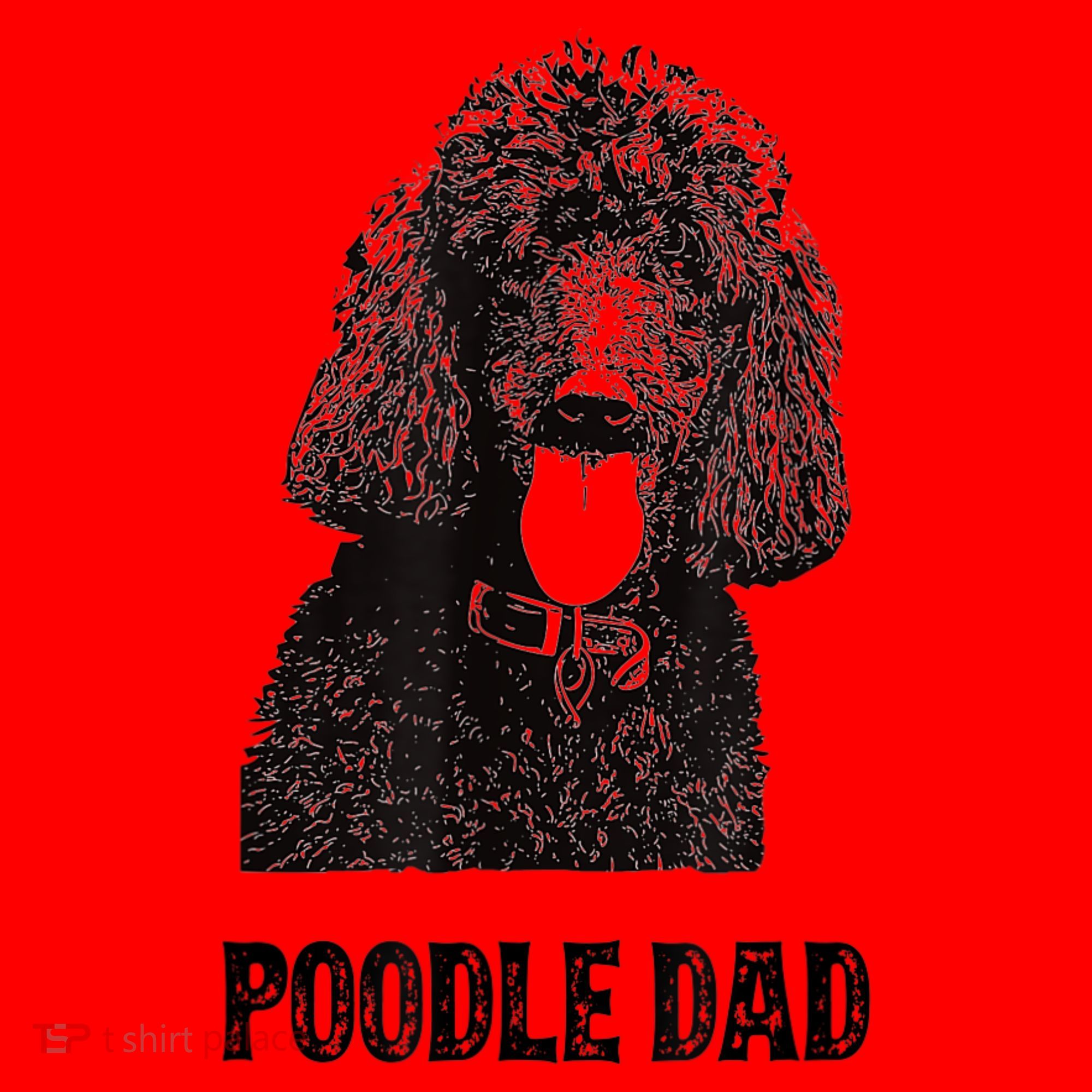 Mens Poodle Dad Standard Poodle Dad Santa Hat