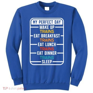 My Perfect Day Trains Gift Sweatshirt