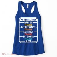My Perfect Day Trains Gift Women's Tank Top thumb 0