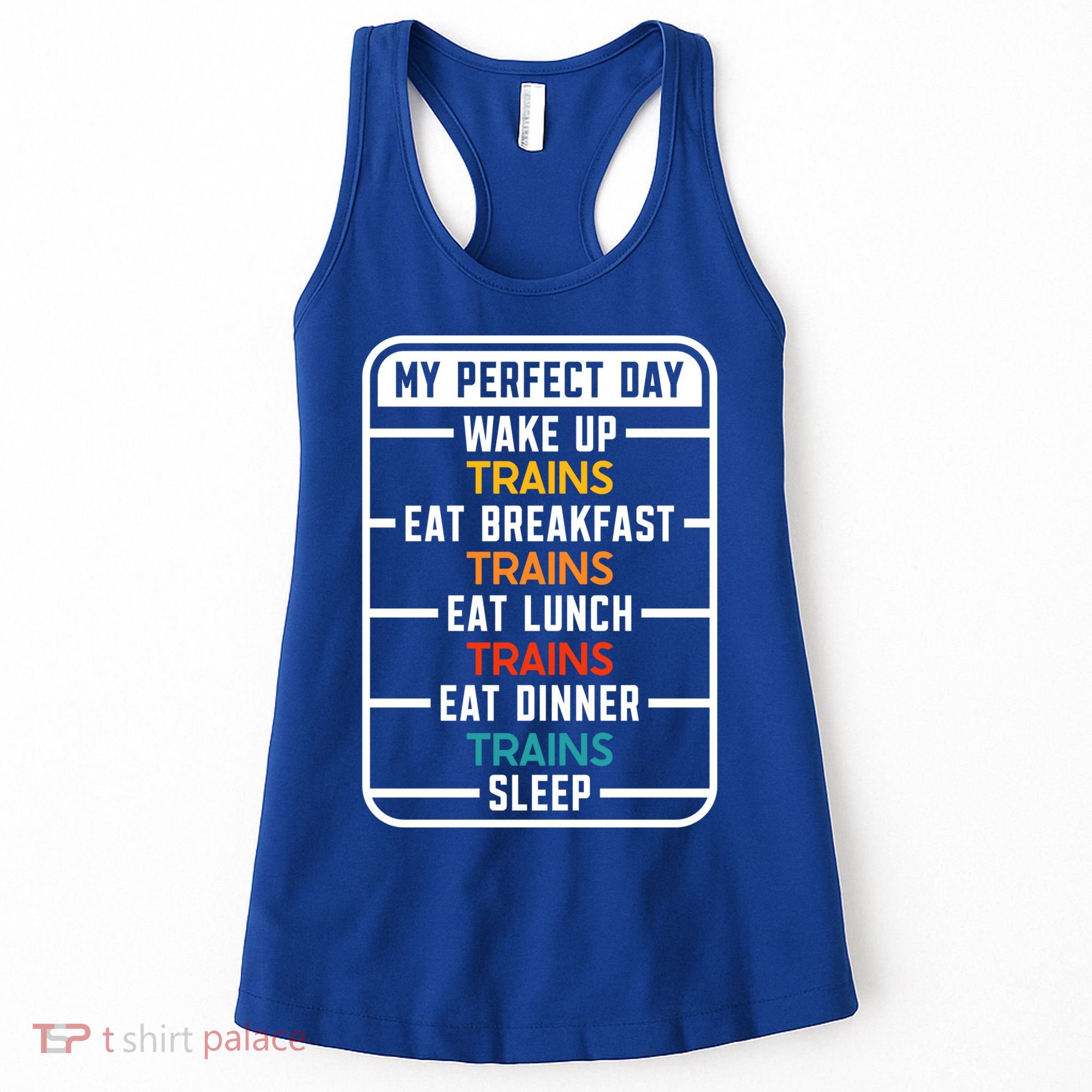 My Perfect Day Trains Gift Women's Tank Top