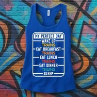 My Perfect Day Trains Gift Women's Tank Top thumb 3