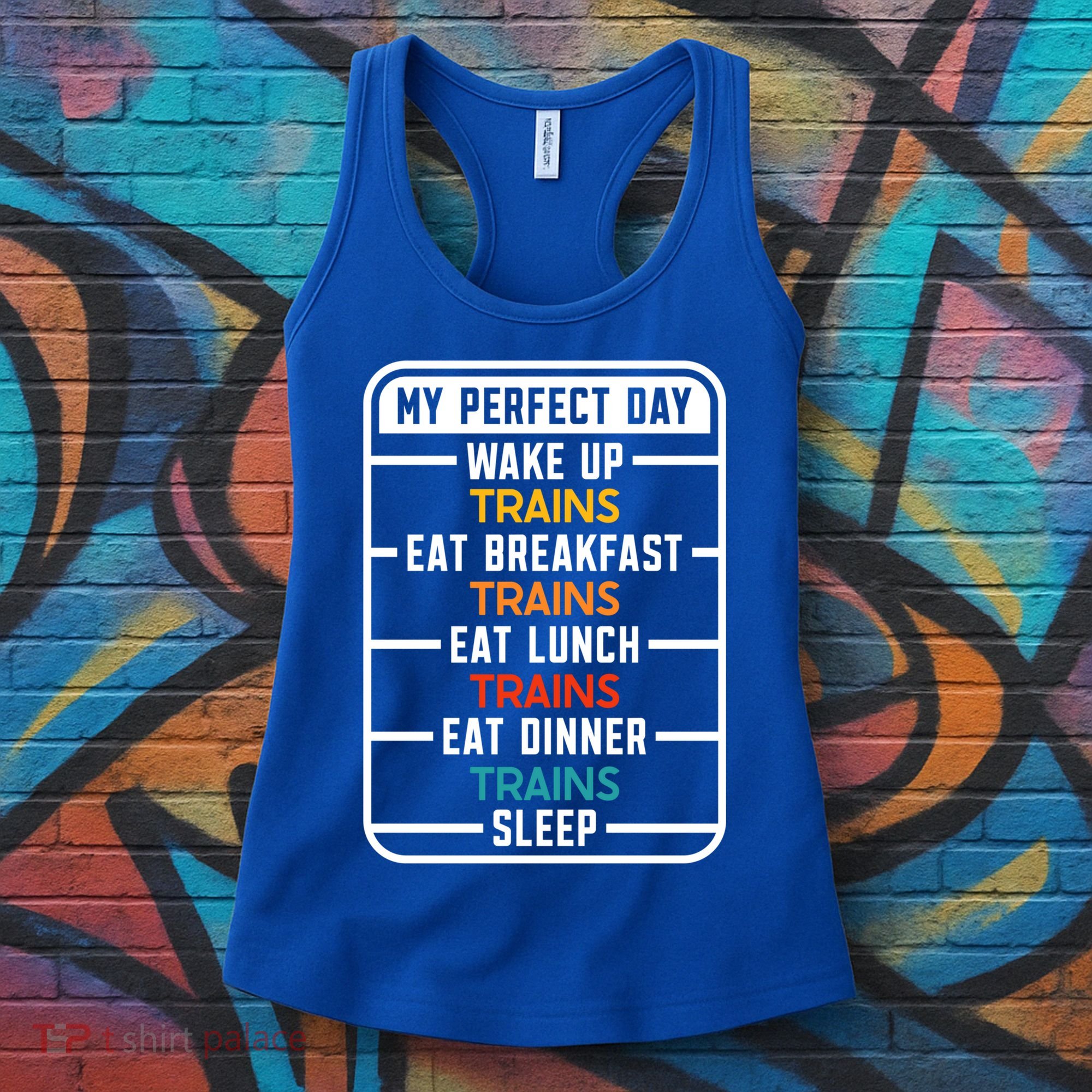 My Perfect Day Trains Gift Women's Tank Top
