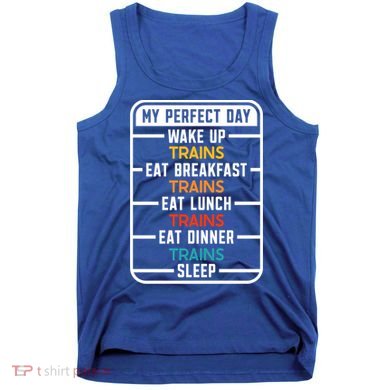 My Perfect Day Trains Gift Tank Top