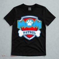 Mom Patrol Dog Mom Dad Funny Gift Birthday Party T-Shirt thumb 5