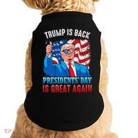 Make PresidentS Day Great Again President Trump Usa America Doggie Tank thumb 0