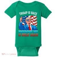 Make PresidentS Day Great Again President Trump Usa America Baby Bodysuit thumb 0