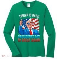 Make PresidentS Day Great Again President Trump Usa America Women's Long Sleeve Shirt thumb 0