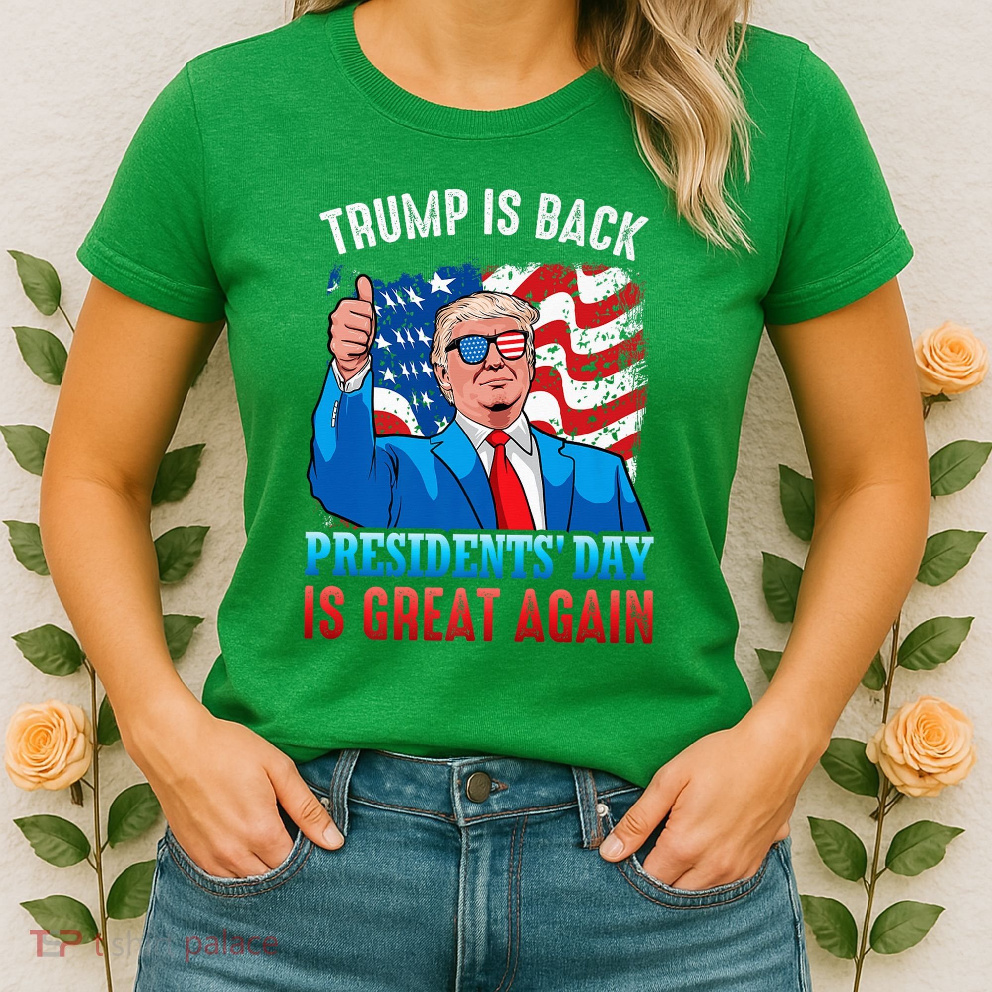 Make PresidentS Day Great Again President Trump Usa America Women's T-Shirt