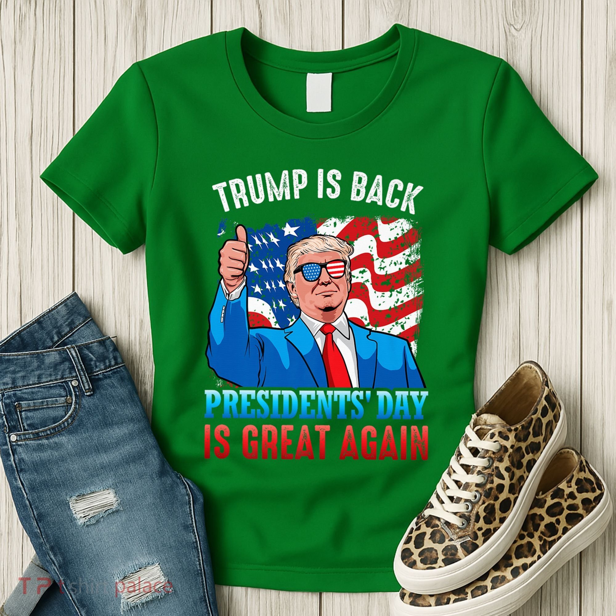 Make PresidentS Day Great Again President Trump Usa America Women's T-Shirt