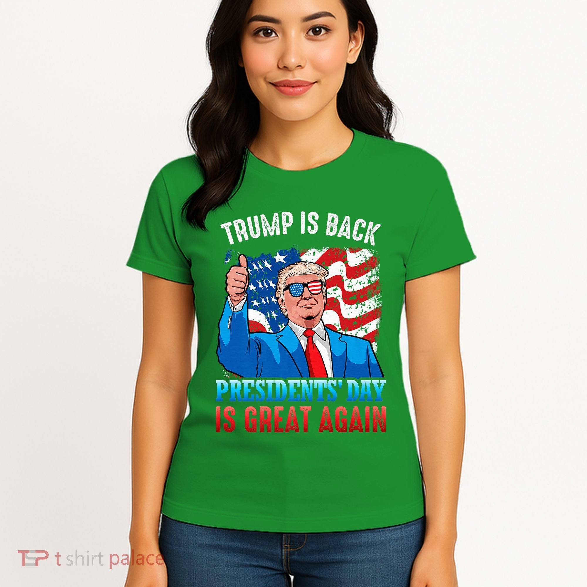 Make PresidentS Day Great Again President Trump Usa America Women's T-Shirt