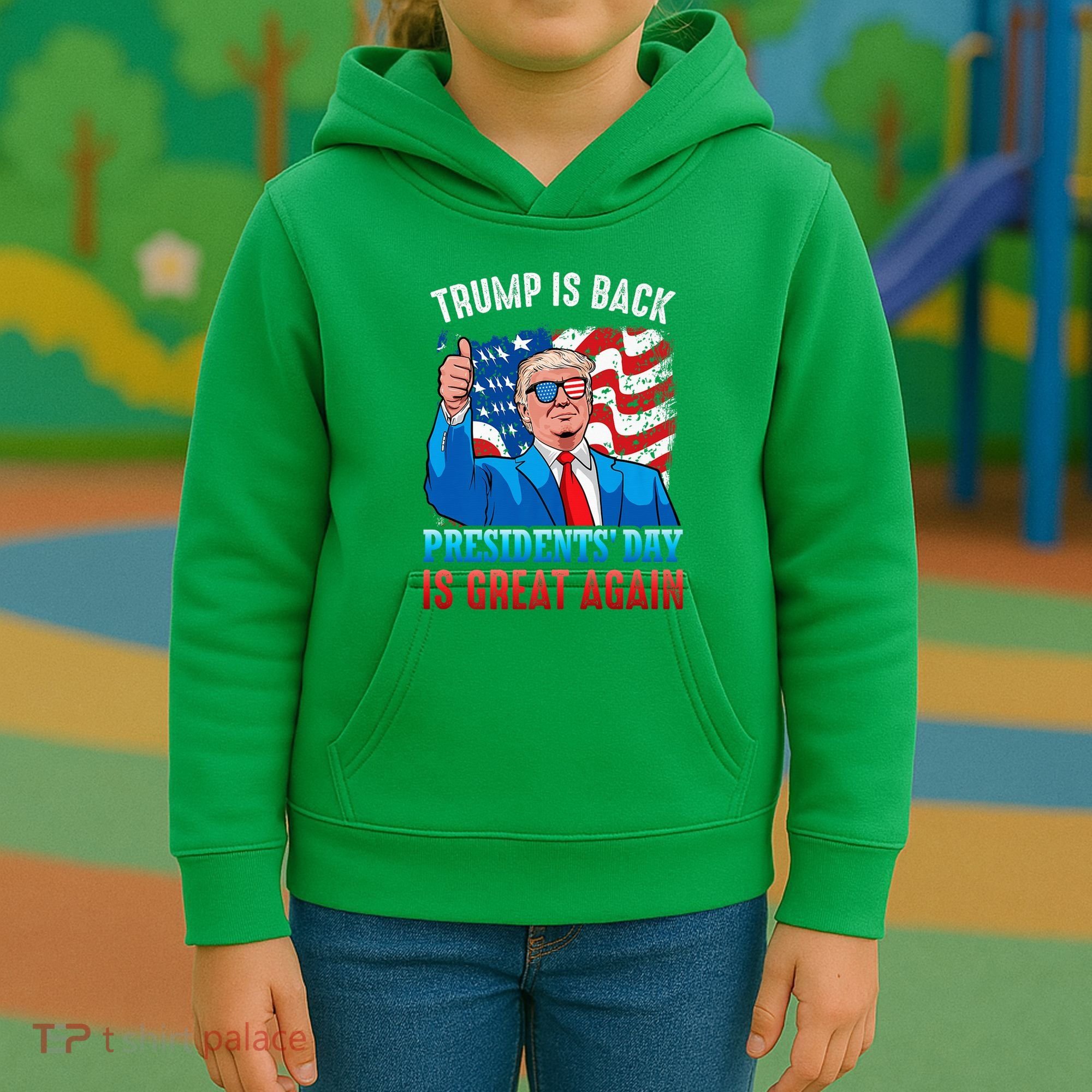 Make PresidentS Day Great Again President Trump Usa America Kids Hoodie