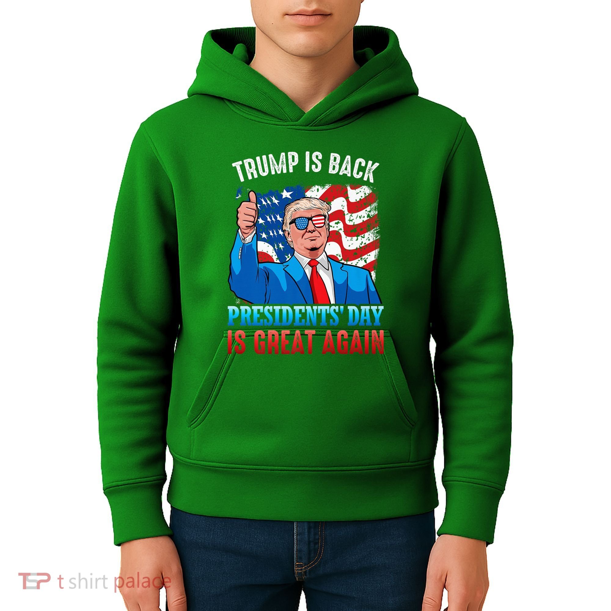 Make PresidentS Day Great Again President Trump Usa America Kids Hoodie