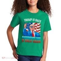 Make PresidentS Day Great Again President Trump Usa America Kids T-Shirt thumb 2
