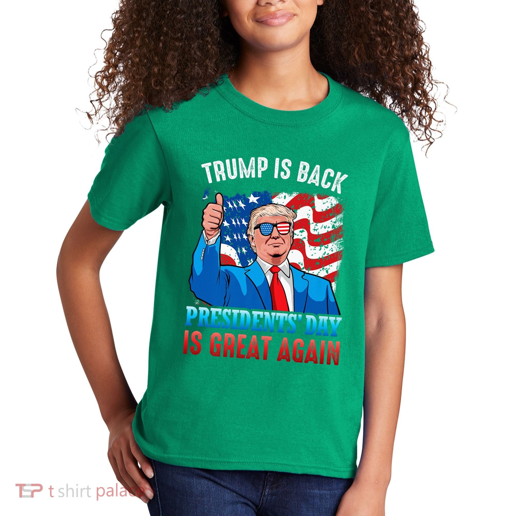 Make PresidentS Day Great Again President Trump Usa America Kids T-Shirt