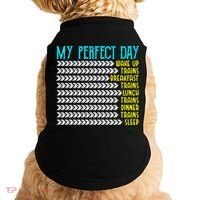 My Perfect Day Trains Funny Gift Funny Locomotive Train Lover Gift Doggie Tank thumb 0