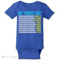 My Perfect Day Trains Funny Gift Funny Locomotive Train Lover Gift Baby Bodysuit thumb 0