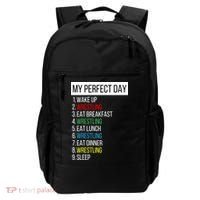 My Perfect Day Wrestling Great Gift Backpack thumb 0
