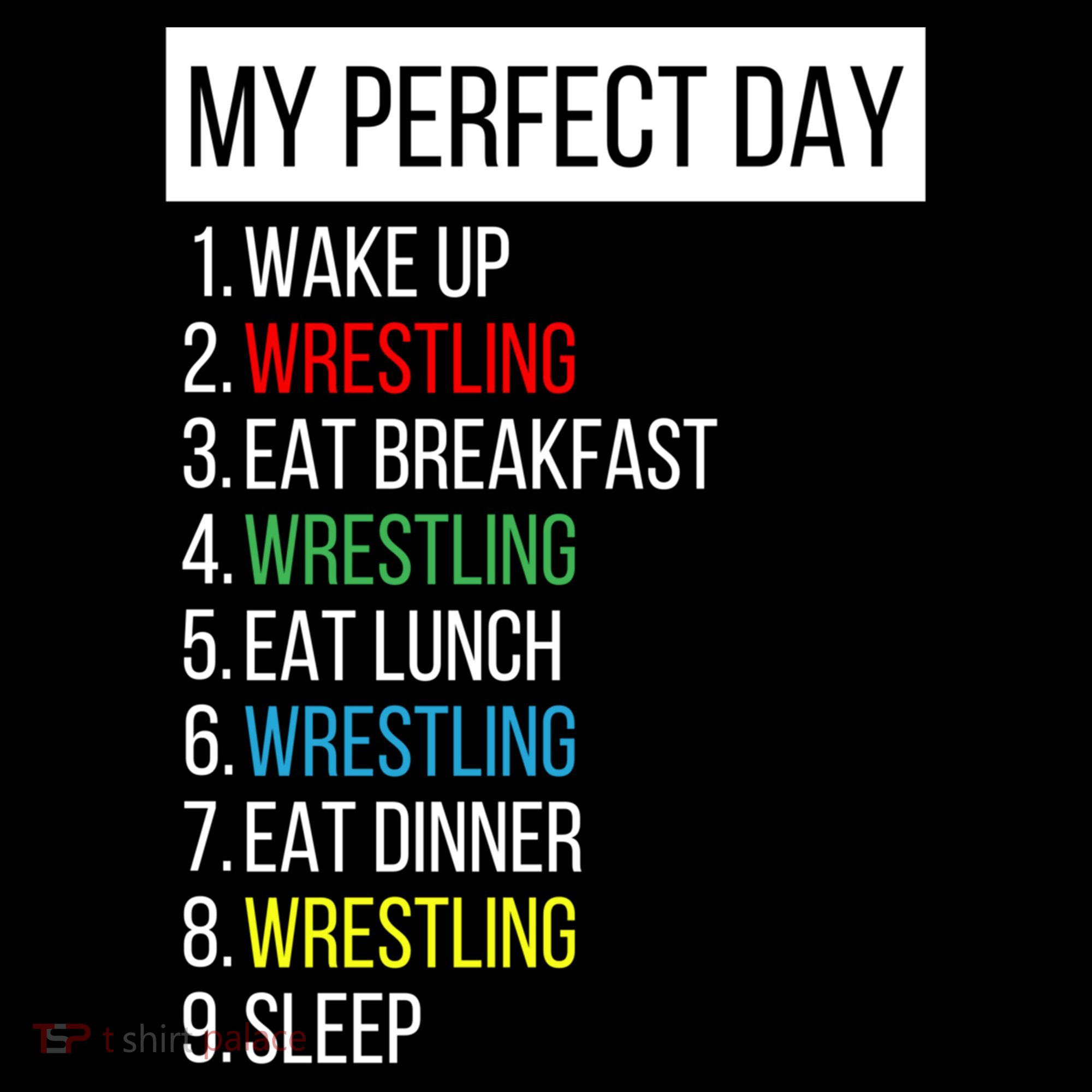 My Perfect Day Wrestling Great Gift Backpack