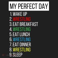 My Perfect Day Wrestling Great Gift Hat thumb 2