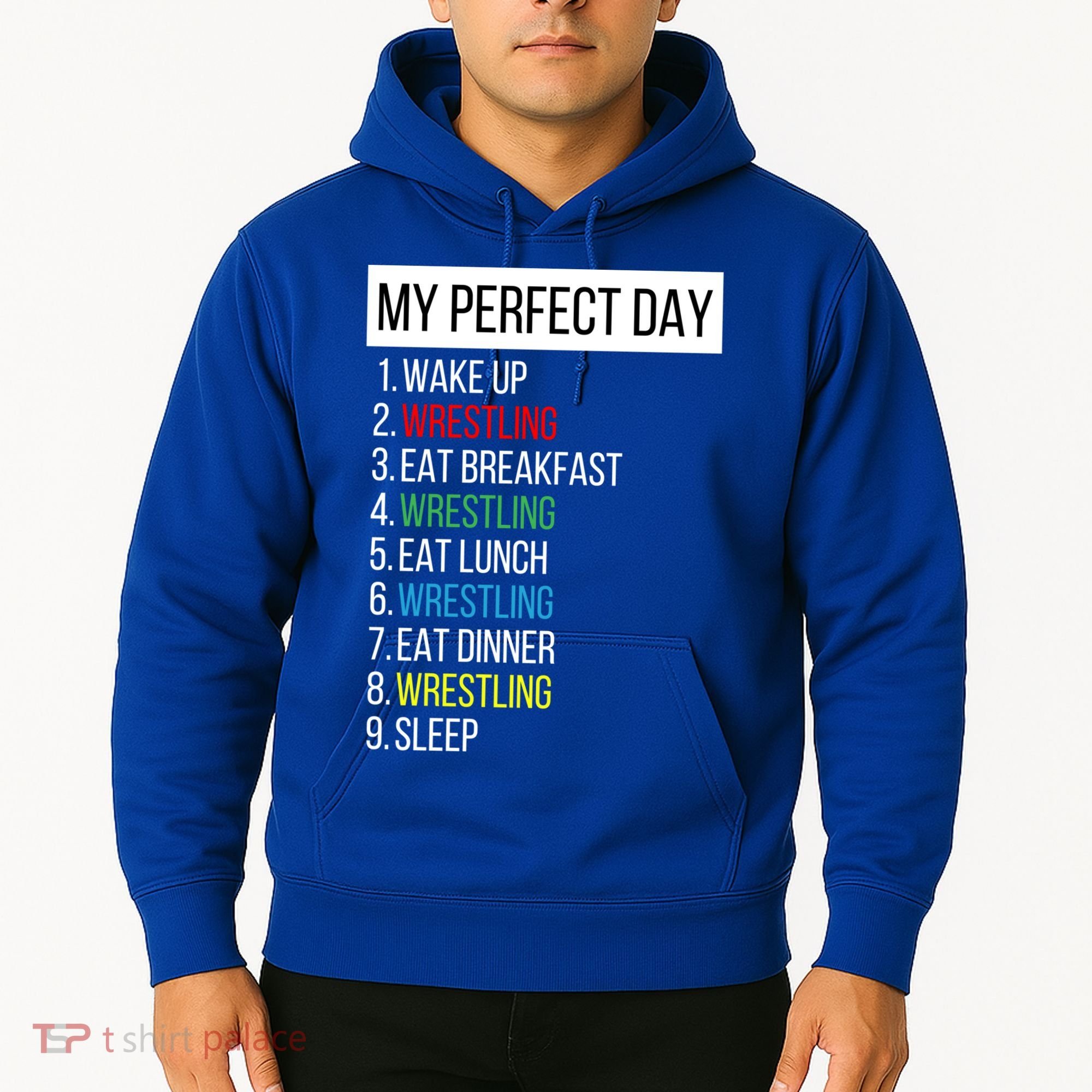 My Perfect Day Wrestling Great Gift Hoodie