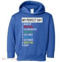 My Perfect Day Wrestling Great Gift Toddler Hoodie thumb 0