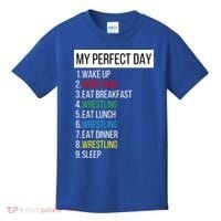 My Perfect Day Wrestling Great Gift Kids T-Shirt thumb 0