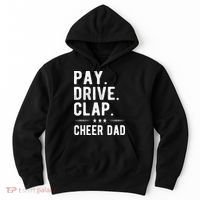 Mens Pay Drive Clap Cheer Dad Cheerleading Father Cheerleader Hoodie thumb 0