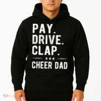 Mens Pay Drive Clap Cheer Dad Cheerleading Father Cheerleader Hoodie thumb 2