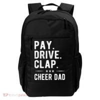 Mens Pay Drive Clap Cheer Dad Cheerleading Father Cheerleader Backpack thumb 0