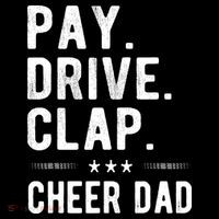 Mens Pay Drive Clap Cheer Dad Cheerleading Father Cheerleader Women's Hoodie thumb 2