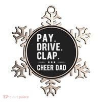 Mens Pay Drive Clap Cheer Dad Cheerleading Father Cheerleader Ornament thumb 0