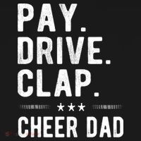 Mens Pay Drive Clap Cheer Dad Cheerleading Father Cheerleader Women's Tank Top thumb 5