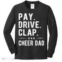 Mens Pay Drive Clap Cheer Dad Cheerleading Father Cheerleader Kids Long Sleeve Shirt thumb 0