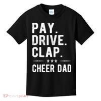 Mens Pay Drive Clap Cheer Dad Cheerleading Father Cheerleader Kids T-Shirt thumb 0