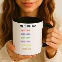 My Perfect Day Funny Weed Video Game Gift Coffee Mug thumb 3