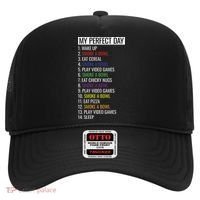 My Perfect Day Funny Weed Video Game Gift Hat thumb 0