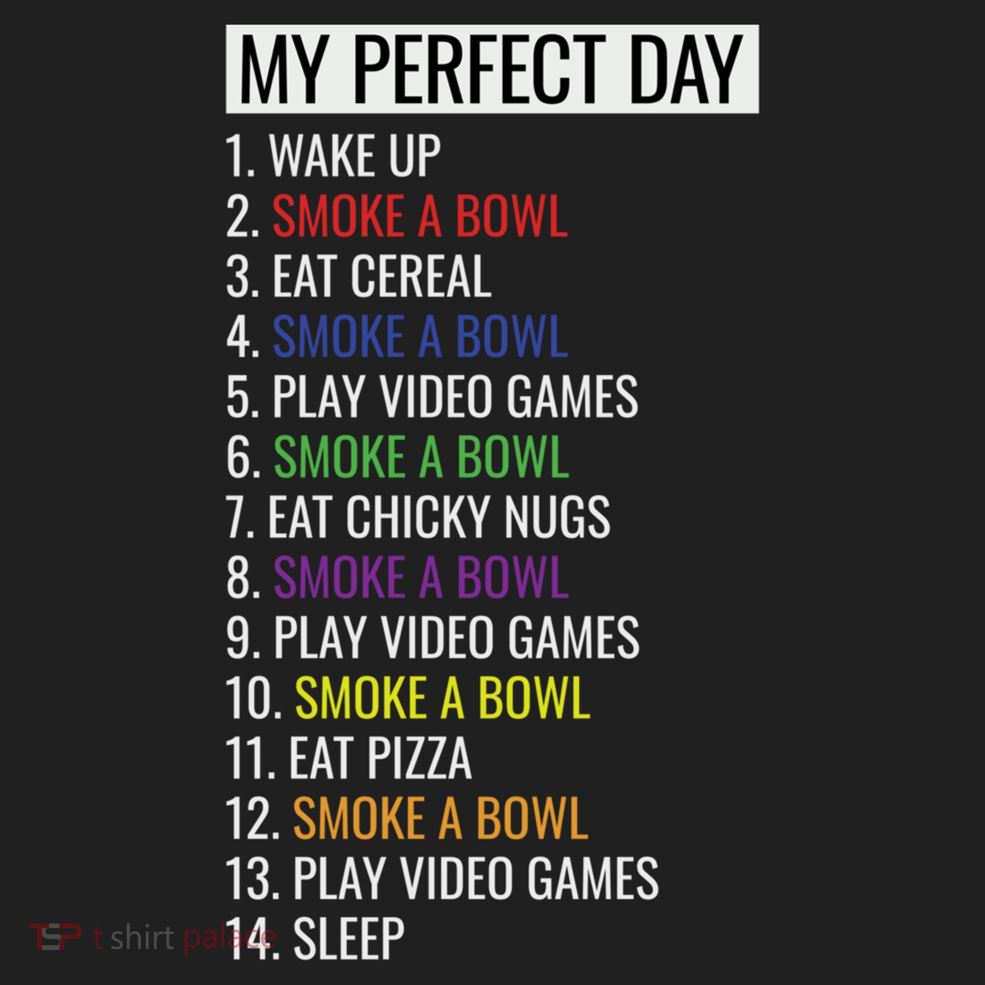 My Perfect Day Funny Weed Video Game Gift Hat