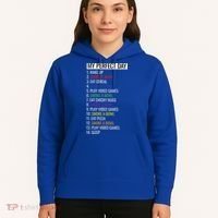 My Perfect Day Funny Weed Video Game Gift Hoodie thumb 5