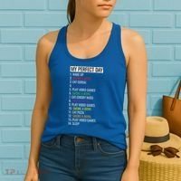 My Perfect Day Funny Weed Video Game Gift Women's Tank Top thumb 2