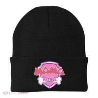 Mama Patrol Dog Mom Dad Funny Gift Birthday Party Beanie thumb 0
