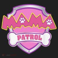 Mama Patrol Dog Mom Dad Funny Gift Birthday Party Beanie thumb 2