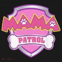 Mama Patrol Dog Mom Dad Funny Gift Birthday Party Women's Hoodie thumb 2